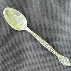 925 Sterling Silver Antique Moore & Leding "Washington DC" Spoon